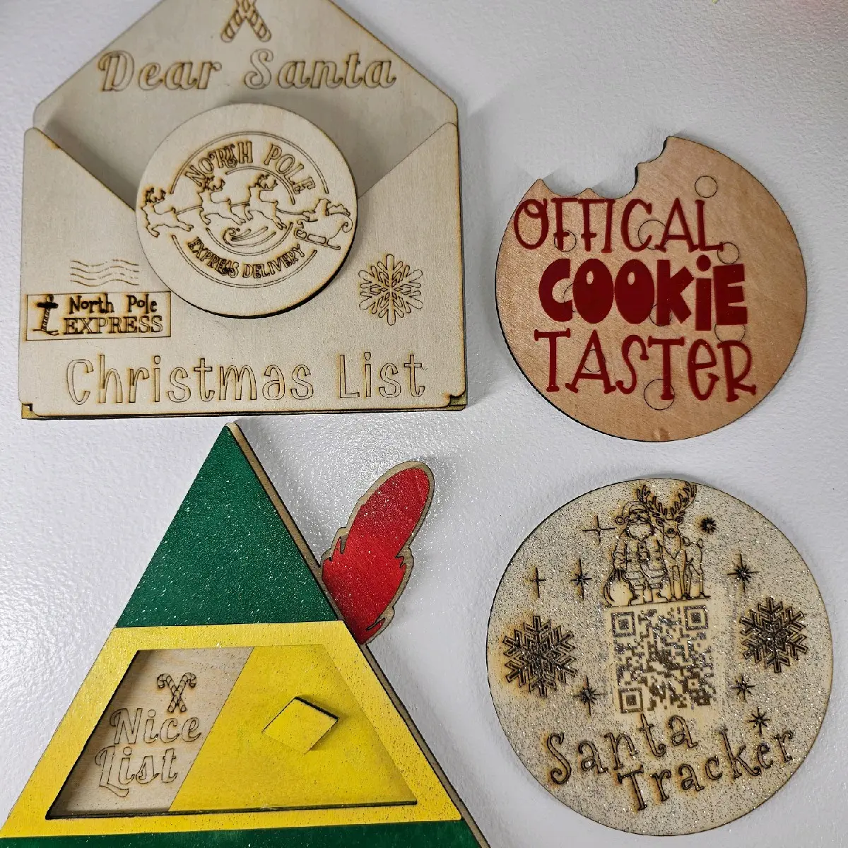 4 Peice Chrisrmas Ornament Set