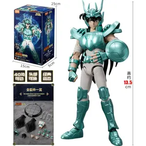 BLOKEES Original Gold Saint Seiya DRAGON SHIRYU CAPRICORN SHURA CANCER DEATHMASK CHAMPION CLASS Action Figure Anime Toys Gift