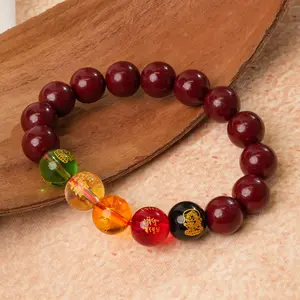 LUMAWU Cinnabar Five-Way Wealth Bracelet | Abundance Magnet & Feng Shui Amulet