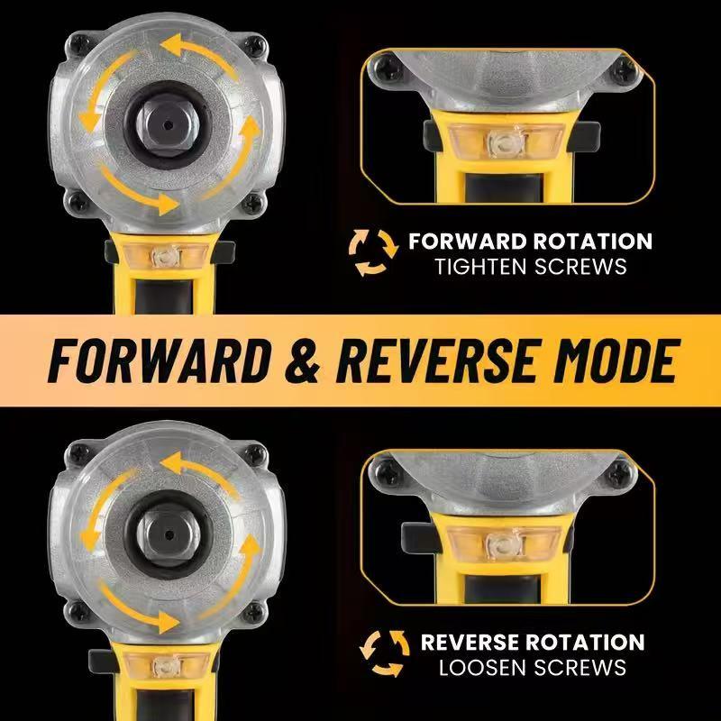 Cordless Impact Wrench 1/2-inch, High Torque 1200N.m, Compact Wrench w/ 1X 4.0Ah B