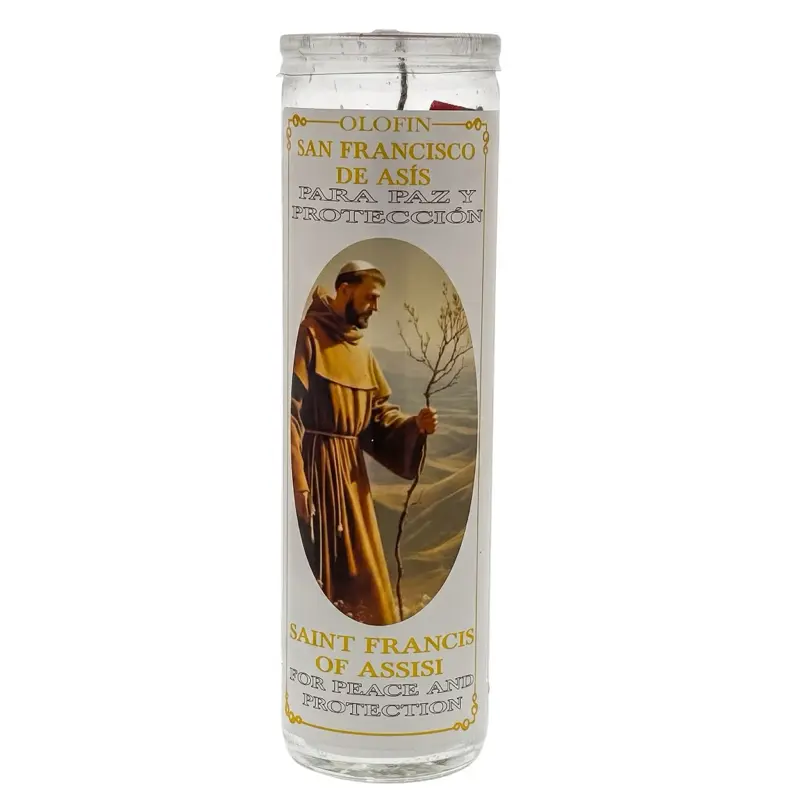 San Franciso De Asis - Saint Francisco Of Assisi Prepared Ritual Candle Perfumed Vela Preparada