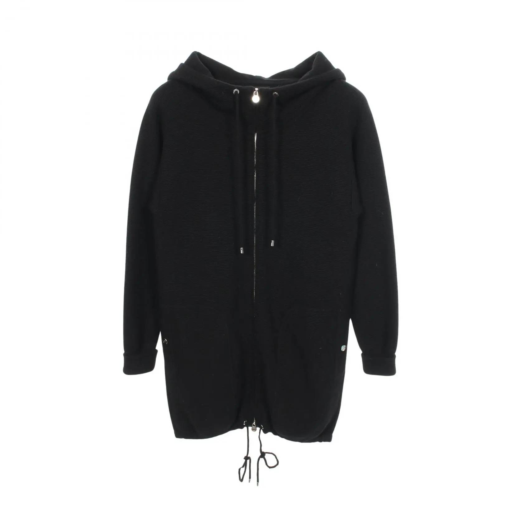 Pre-owned CHANEL Cashmere Small Leather Goods Coco Mark Knit Parka