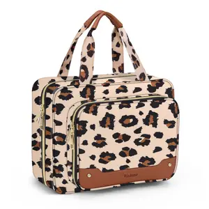 Wedama Hanging Toiletry Bag Jewelry & Makeup Organizer Water-Resistant, Large Capacity for Cruise Travel & Weekenders Gift for Women, Girl, Mother