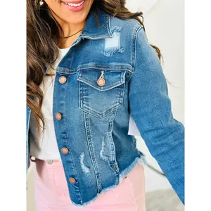 Risen Super Soft Distressed Vintage Jacket (Reg & Plus)