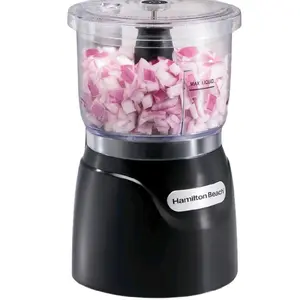 Hamilton Beach 3-Cup Electric Food Processor & Vegetable Chopper, 350W Mini Food Chopper for Dicing, Mincing & Pureeing