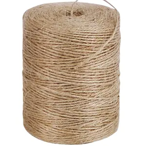 Garden Twine Strong Natural Jute 400 Feet Long Brown Twine for Gardening Tomato Climbing Plant Tie Floristry Crafts Gift Wrapping Packing Decor (Brown/Green 2mm * 400feet)