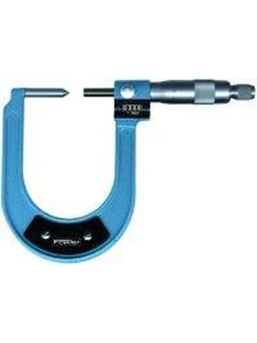 Fowler FOW72-234-222 Disc Brake Micrometer, 3-1/2" Jaw Depth, Carbide Tipped Anvil