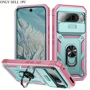 Is Suitable for Google Pixel 10, 9, A Pro, XL Pro, Pixel 8 Pro, 8 A, 8, And 7 A Series. It Features a Shockproof Armor Case with a 360° Rotating Metal Stand And a Sliding Lens Cover for Protection