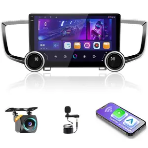 10.1 Inch Dual Knobs Android Car Stereo for 【Honda Pilot 2016-2019】 with GPS Navigation Radio Bluetooth Support WiFi/Mirror Link/Carplay Android Auto/Backup Camera