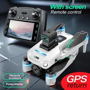 Long-Endurance Dual Camera GPS Drone with Screen Remote Control Obstacle Avoidance Power Display GPS Return Feature for Extended Flight Times