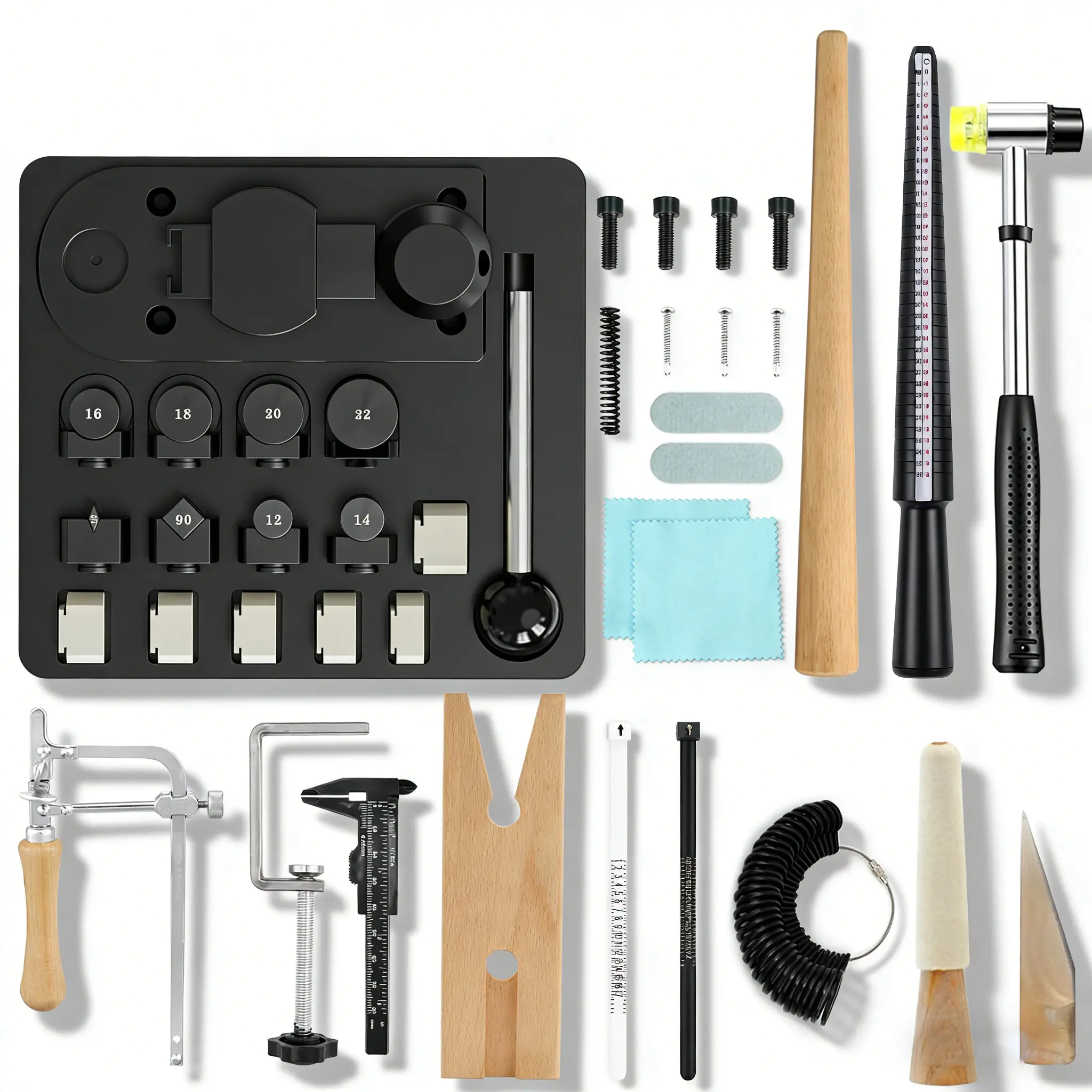 Ring Bender Tool Kit with Nylon Dies | Complete Ring Making & Measuring Set for DIY Jewelry Bracelets