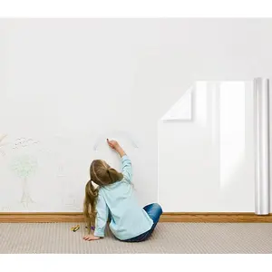 Clear Wall Protector Contact Paper Electrostatic Adsorption Removable Kids to Write Board Dry Erase Kitchen Waterproof Backsplash Heat Resistant Transparent Sticker Wallpaper (15.7X78.7 Inches)- Decor Decorative Ornaments