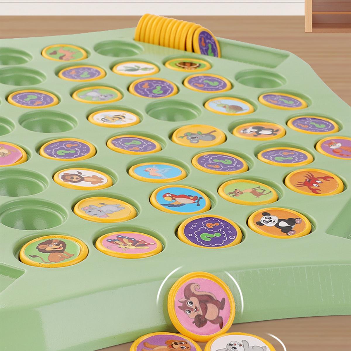 Two-Player Memory Flip Chess: Educational Logic Toy to Boost Observation & Concentration for Kids & Adults