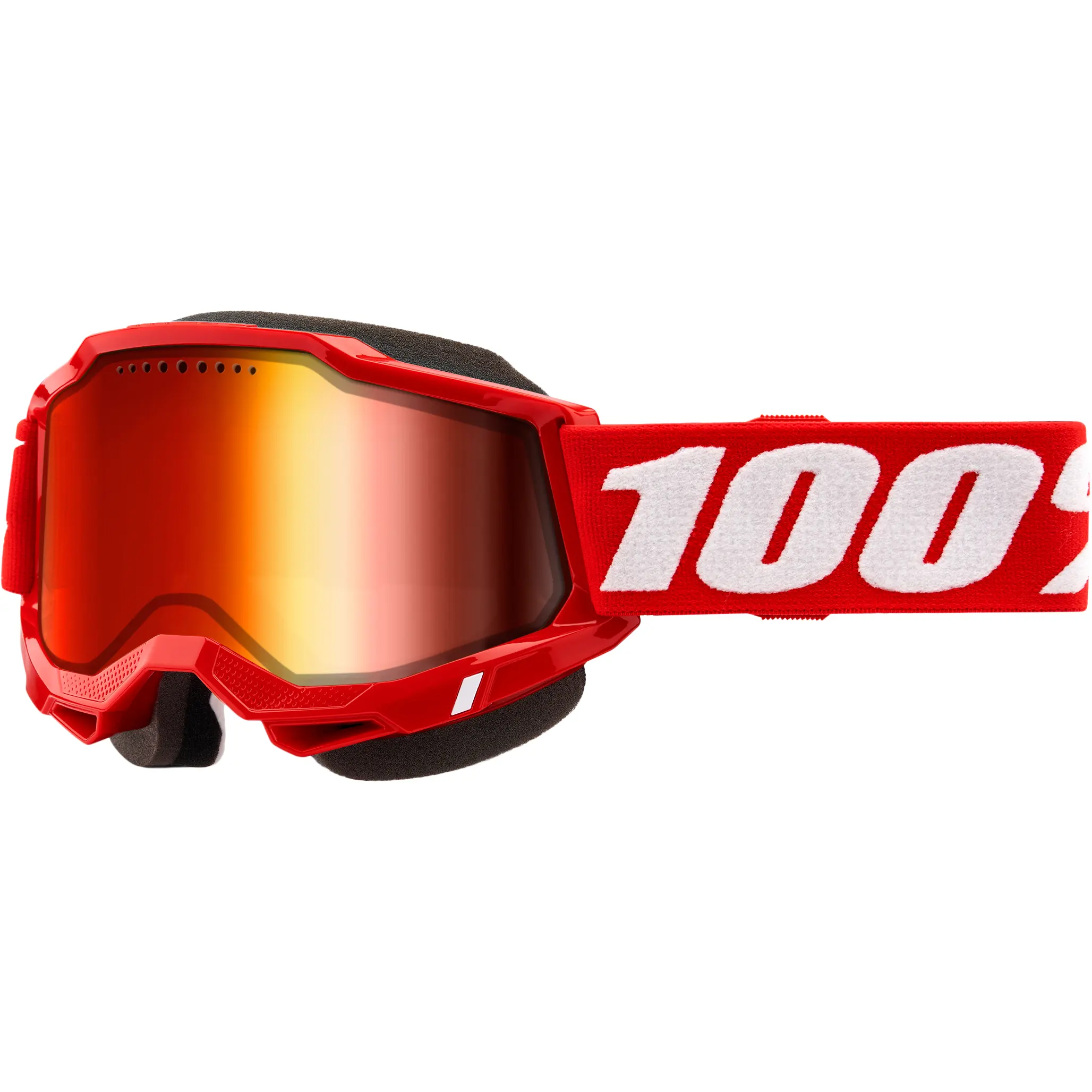 Accuri 2 Snowmobile Goggle Red W/ Red Mirror Lens