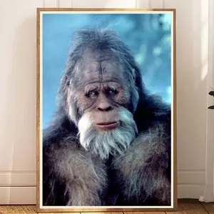 Bigfoot Harry unframed poster, Bigfoot Harry And The Hendersons movie print, 1987 comedy film wall art, Nostalgic Gift for 80s 90s movie fans, home decor