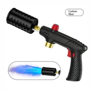 Ultimate Propane Torch Gun for Cooking & Outdoors,Adjustable Flame Culinary Torch Head with Safety Lock for BBQ, Campfire & Sous Vide (No Tank)