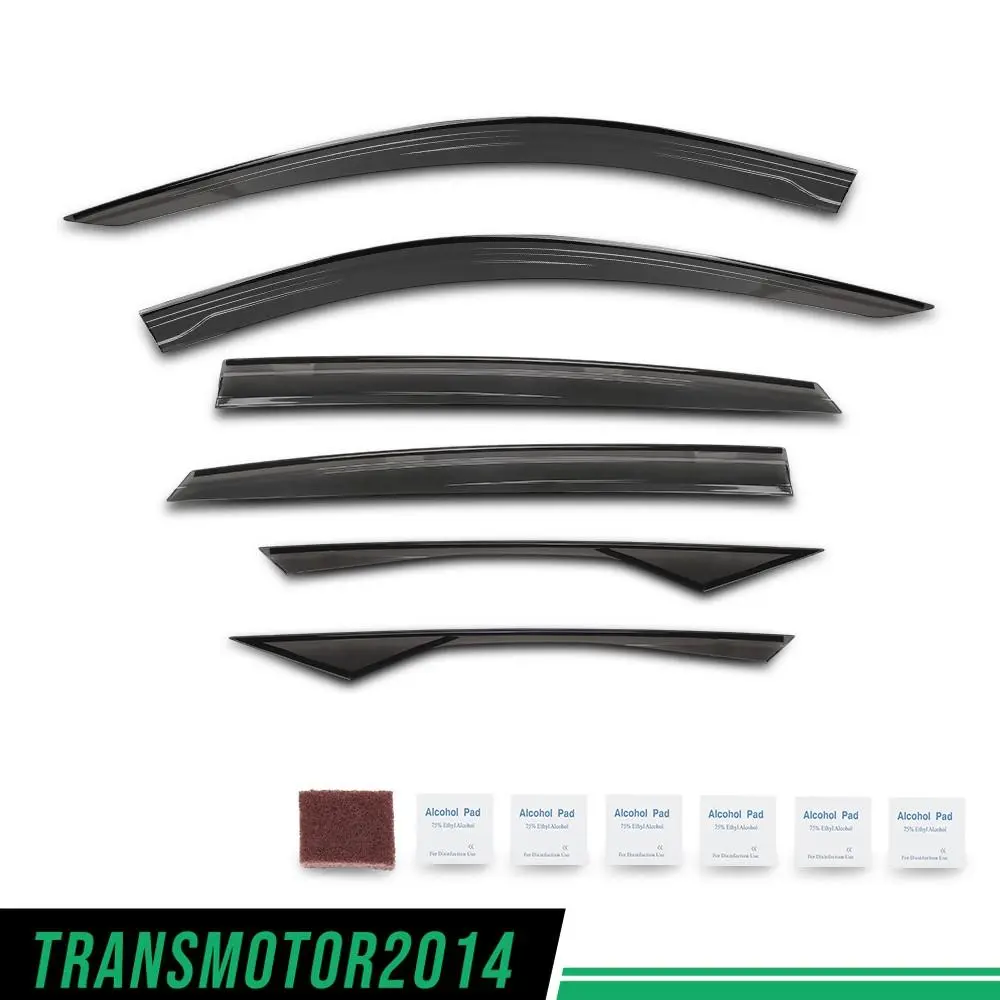 Motor Interior-Fit For 2018-2022 Honda Accord Window Vent Visors Rain Guards Deflectors 6pcs