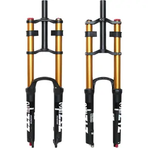 ZTZ 26/27.5/29 inch Mountain Bike Air Suspension Fork,Rebound Adjustment,180mm Travel,QR 9x100mm, 1-1/8 Straight Steerer, Ultralight Double Shoulder Design Front Fork for XC/AM MTB