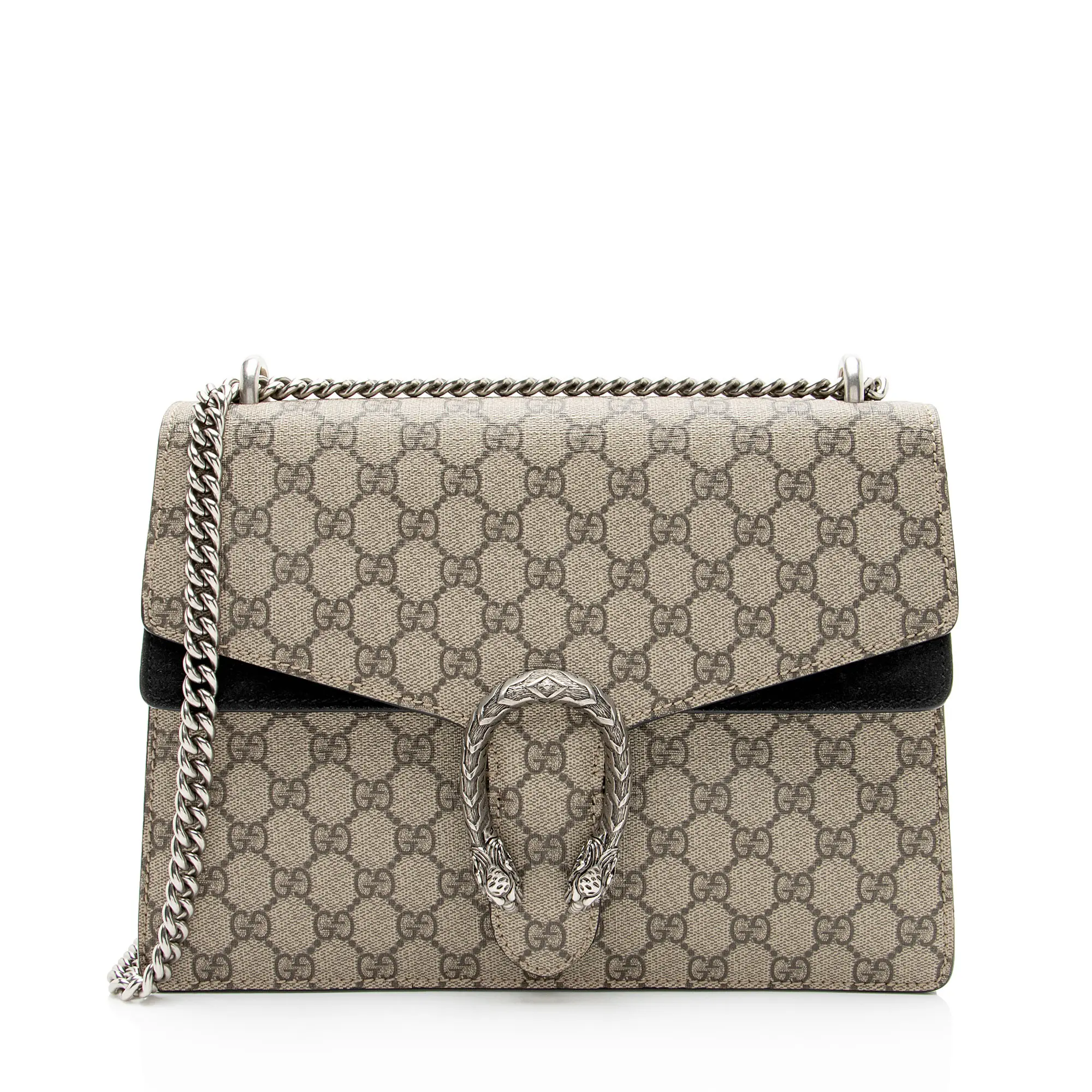 Pre-owned GUCCI Canvas Shoulder Bags GG Supreme Dionysus Large Shoulder Bag
