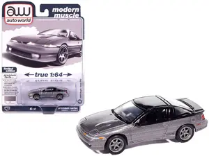 1991 Eagle Talon TSi Medium Quartz Metallic with Black Top "Modern Muscle" 1/64 Diecast Model Cars by Auto World