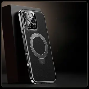 Compatible with iPhone Pro 17 Max / 16/15/14 Phone case with stand electroplated fulcrum case shockproof-HN226-1
