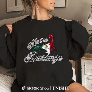 Durango Flag Scorpion Graphic Unisex Sweatshirt 100% Cotton Long Sleeve