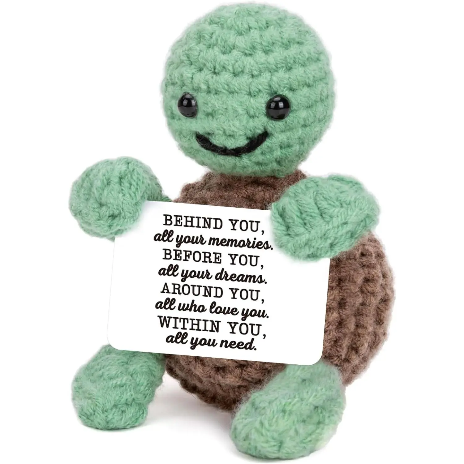 Mini Funny Turtle Graduation Gifts for Her Him College High Middle Elementary School   Graduation Gifts for  , 2025 Graduates Handmade Emotional Positive Crochet Turtle