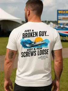 SkyKing Broken guy, got a few screws loose - Men's T-shirt - Mental Health Awareness