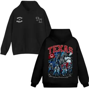🤠 Texas Quiet X Ghost Racing Hoodie – Unisex Streetwear Pullover, Bold Lone Star Automotive Style, Premium Cotton Blend Sweatshirt, Western Racing Aesthetic, Casual Urban Hoodie, TikTok Viral Texas Style Apparel