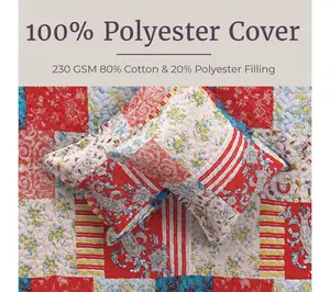 Lavish Home 3-Piece Mallory Classic Patchwork King Quilt Set