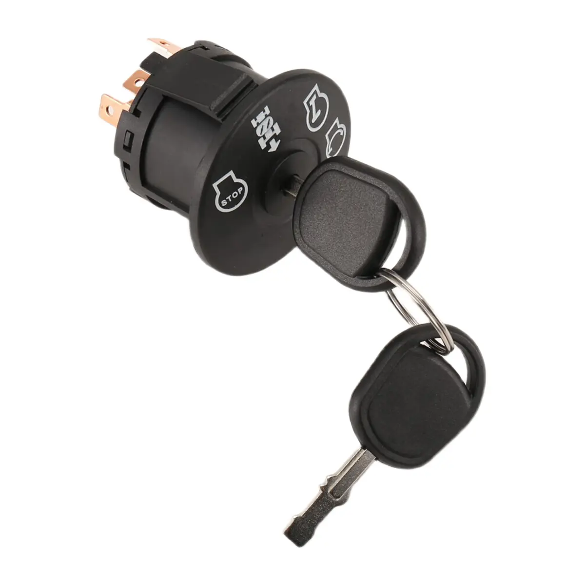 Ignition Switch with Key, 4-Position for Riding Lawn Mower Tractor, Replacement Part 193350 532193350, Four Positions