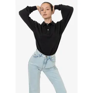 18417GD - 18/1 Long Sleeve Polo T-Shirt