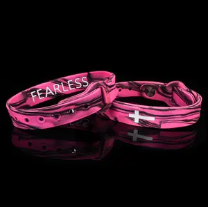Gemvius Fearless Mix Faith Bracelet - Size Adjustable, Pin Lock Clasp, Silicone Material