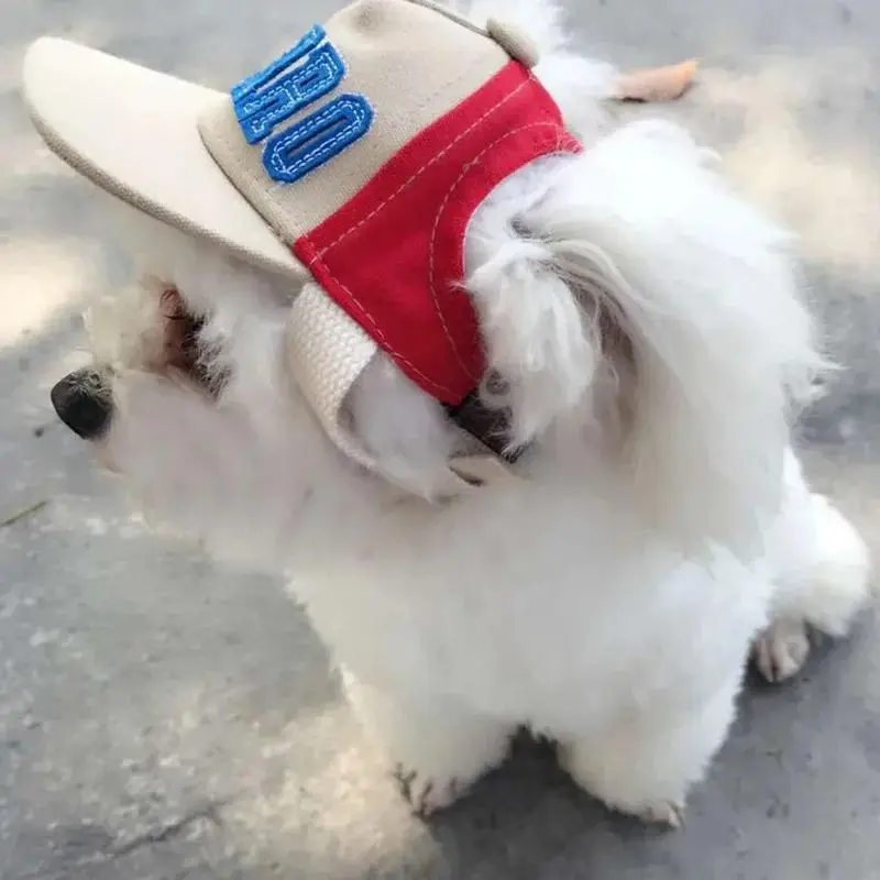 Baseball Visor Hat Summer Outdoor Pets Accessories Chihuahua Sun Bonnet Cap Pet Dog Caps Small Puppy Sport Letter Cap for Dogs