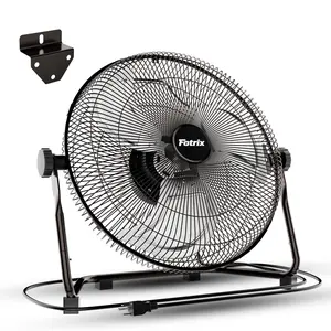 20-in High-Speed Industrial Floor Blower, Heavy-Duty Metal Fan with 3 Speeds, Wall Mounting Kit, 360° Tilt, Quiet Dual Ball Bearing Motor, Cable Management, 3 Aluminum Blades, Suitable for Garage, Workshop outdoorfun