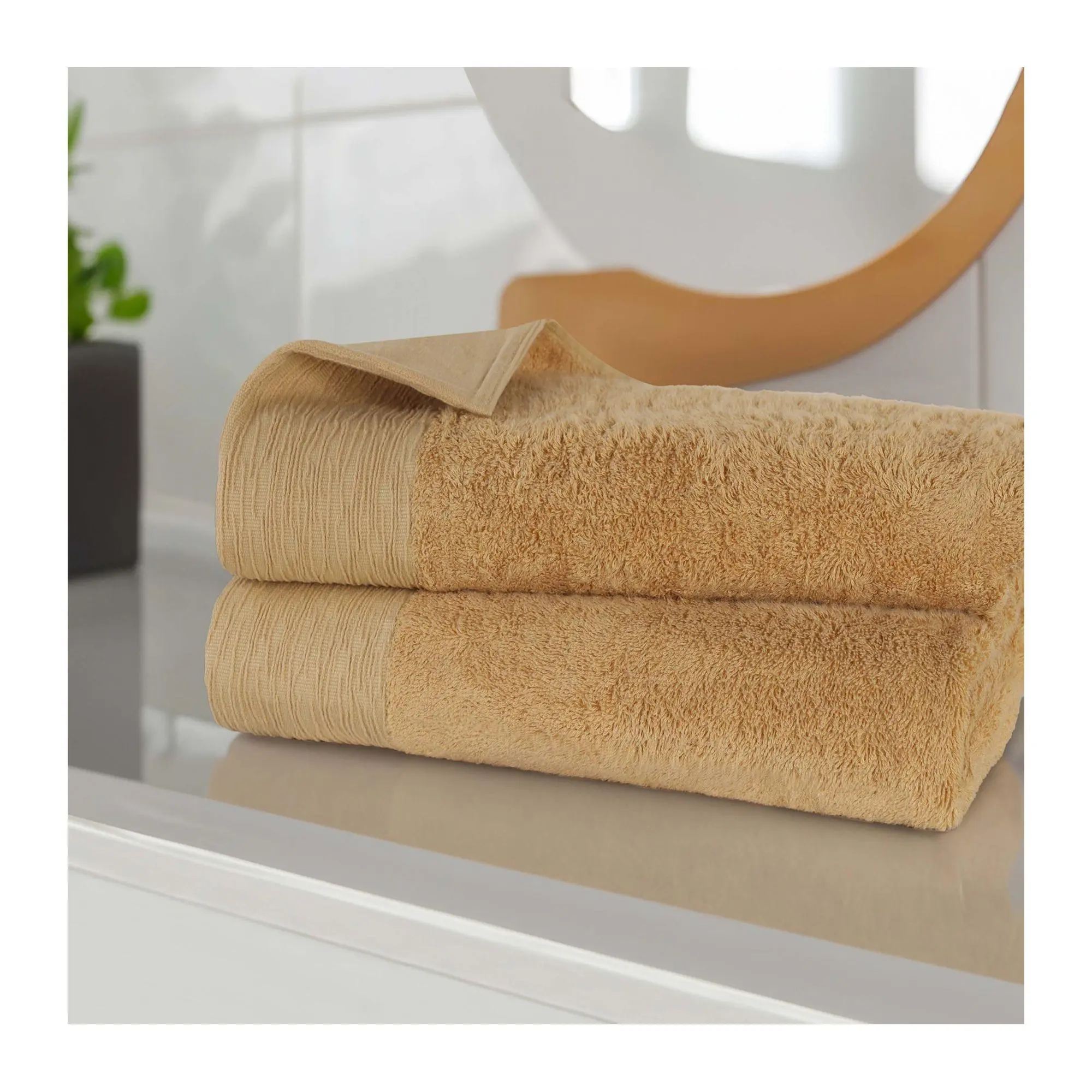 Superior Rayon made from Bamboo Solid Bath Sheet Set of 2