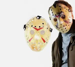 Adult Jason Voorhees Mask Halloween Friday The 13th Hockey Mask Horror Killer Durable Material Perfect for Parties and Theme Events