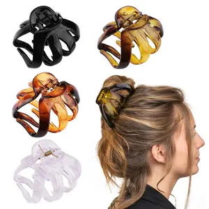 4PCS Extra Large Strong Hold Hair Clips for Thick and All Hair Types - 3.15" Jumbo Premium Octopus Claw Clips for Women and Girls Tihebax