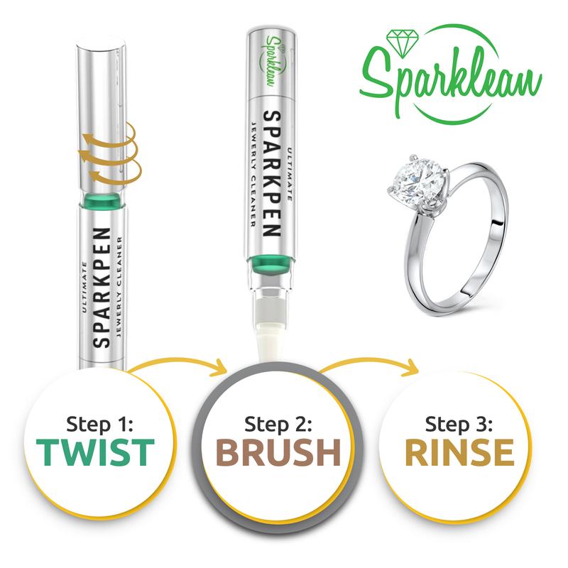 Portable Jewelry Cleaner Pen for Diamonds, Gold & Silver | Sparklean Sparkpen