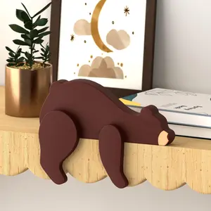 Cute bear door corner decoration Han Bear door corner decoration animal home door frame decoration pieces