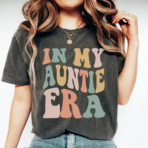 Comfort Colors In My Auntie Era Shirt, Auntie Shirt, Gift for Aunts, Favorite Aunt Shirt, Cool Aunt Shirt, Comfort Colors Shirt