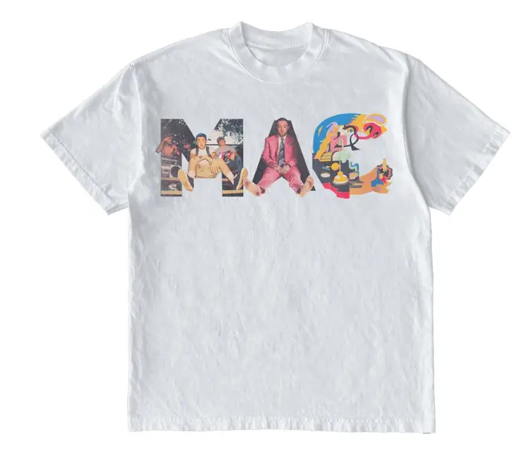 Mac Miller Head Collage Shirt Vintage Rapper Graphic Tee Shirt Rap Hip Hop Merch Oversized Heavy Cotton Men Women Menswear Top