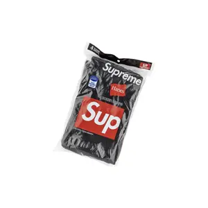 Hanes Tagless Boxer Briefs (4) "Black" SU0641