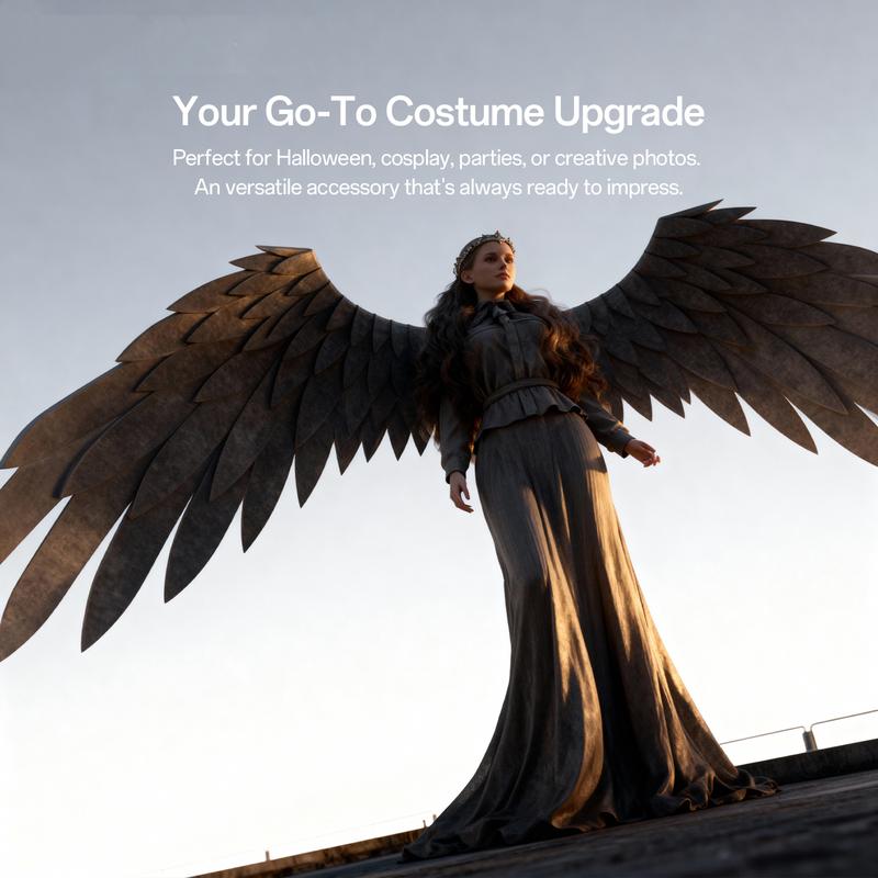 Epic Wings for Epic Cosplay & Stage Looks Beige Foam Costumes Vibe Smooth