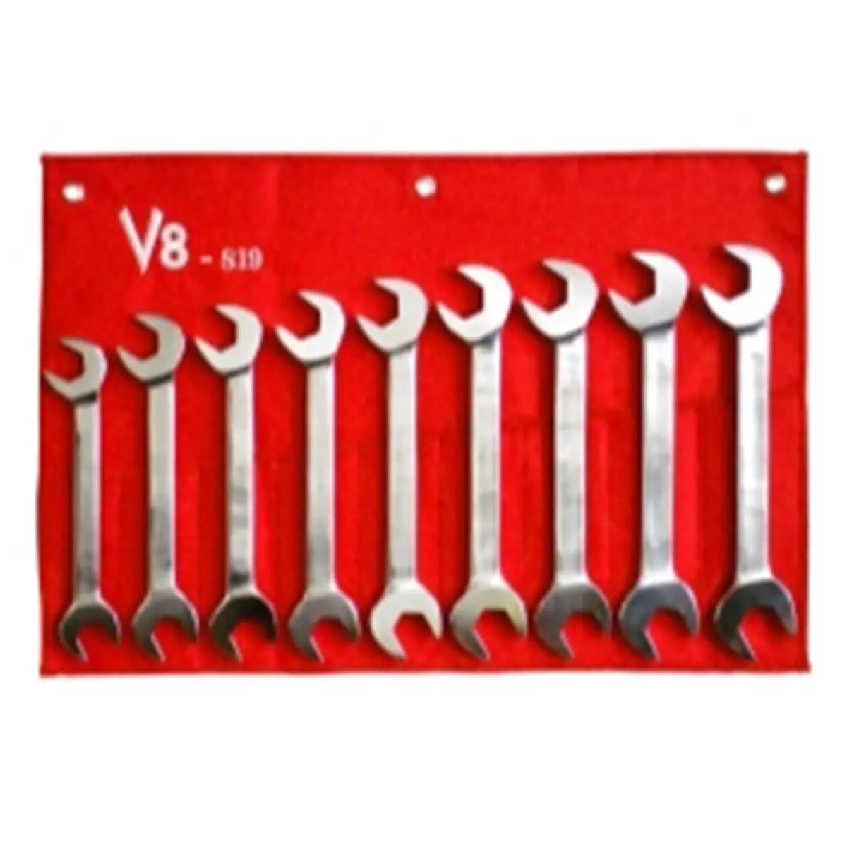 212 MAIN 9-Piece Heavy Duty V-8 Metric Angle Wrench Set for Houseware, Thin Jaws, 30 & 60 Degree Angles, Alloy Steel Drop Forged Construction, Fully Polished Finish, Jumbo Size, 819 Tools