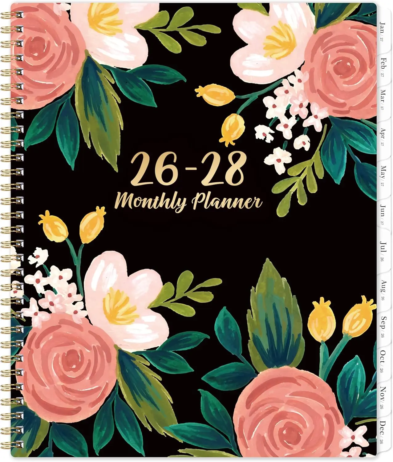 2026-2028 Monthly Planner Calendar - 2 Year Planner Jul 2026  Jun 2028 Monthly Calendar 2026-2028 with Two-Side Pocket 9'' x 11'' Tabs, Sturdy Binding
