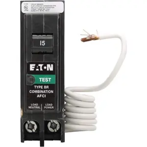 Eaton BR BRN115AF 15A Single-Pole 120V AFCI Circuit Breaker