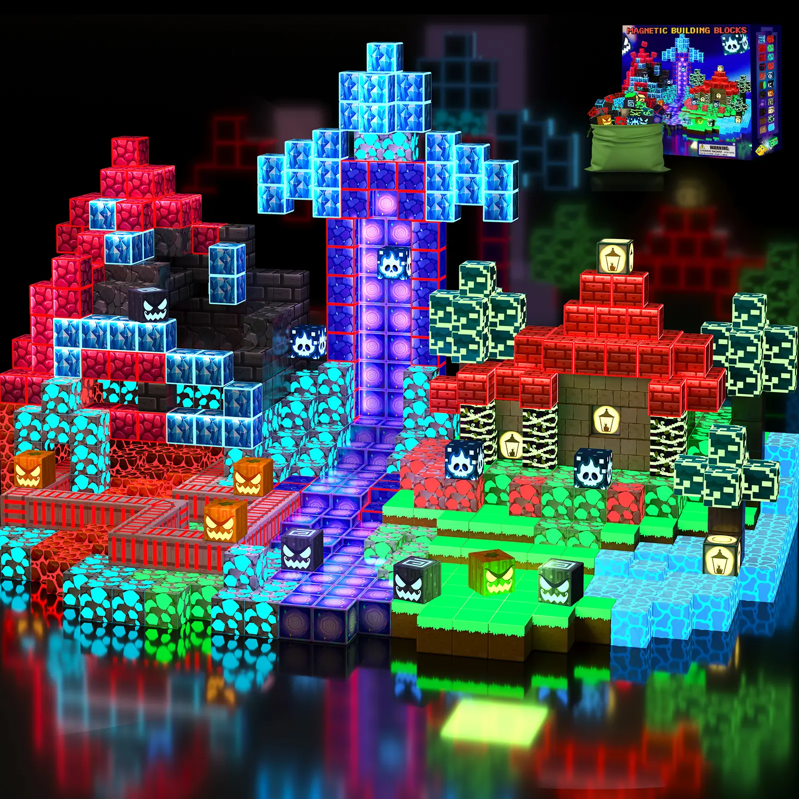 200 PCS-Fluorescence (Glows in the Dark)