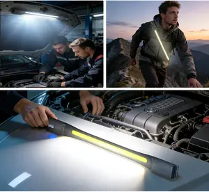 COB LED Work Light - Extendable, Bendable, Magnetic Wireless Underhood Light for Auto Mechanics