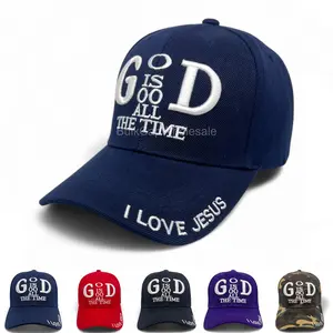 Baseball Cap Mens Adjustable Religious God is Good Jesus Curved Visor Hat Women